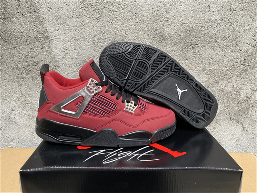 Women's Red Running weapon Air Jordan 4 Shoes 099